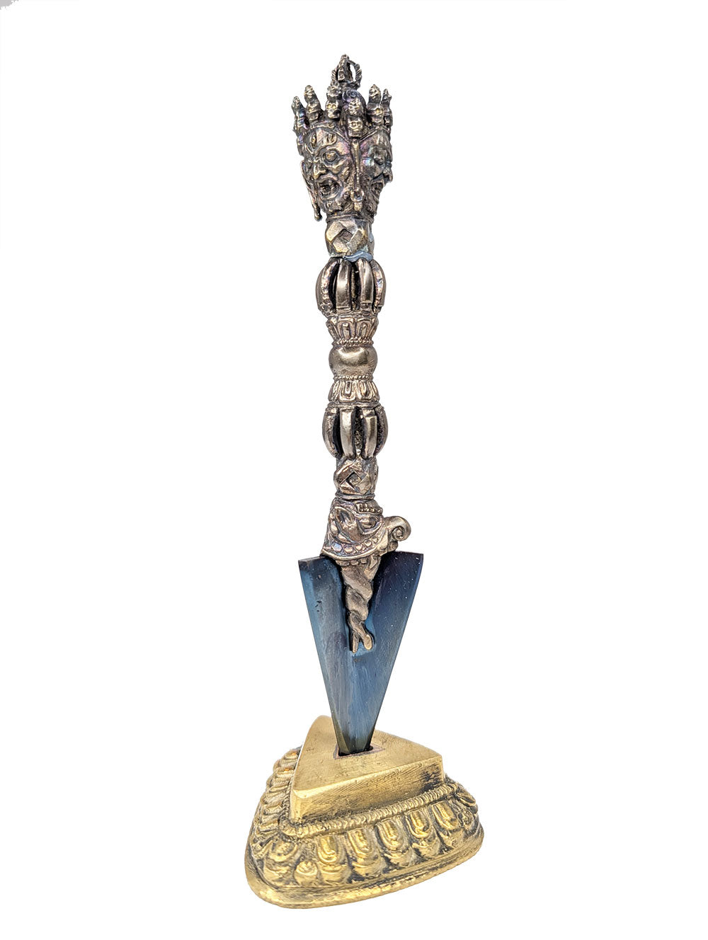 Vajrakilaya Phurba with Meteorite Blade 6.75" by Natsog Dorje