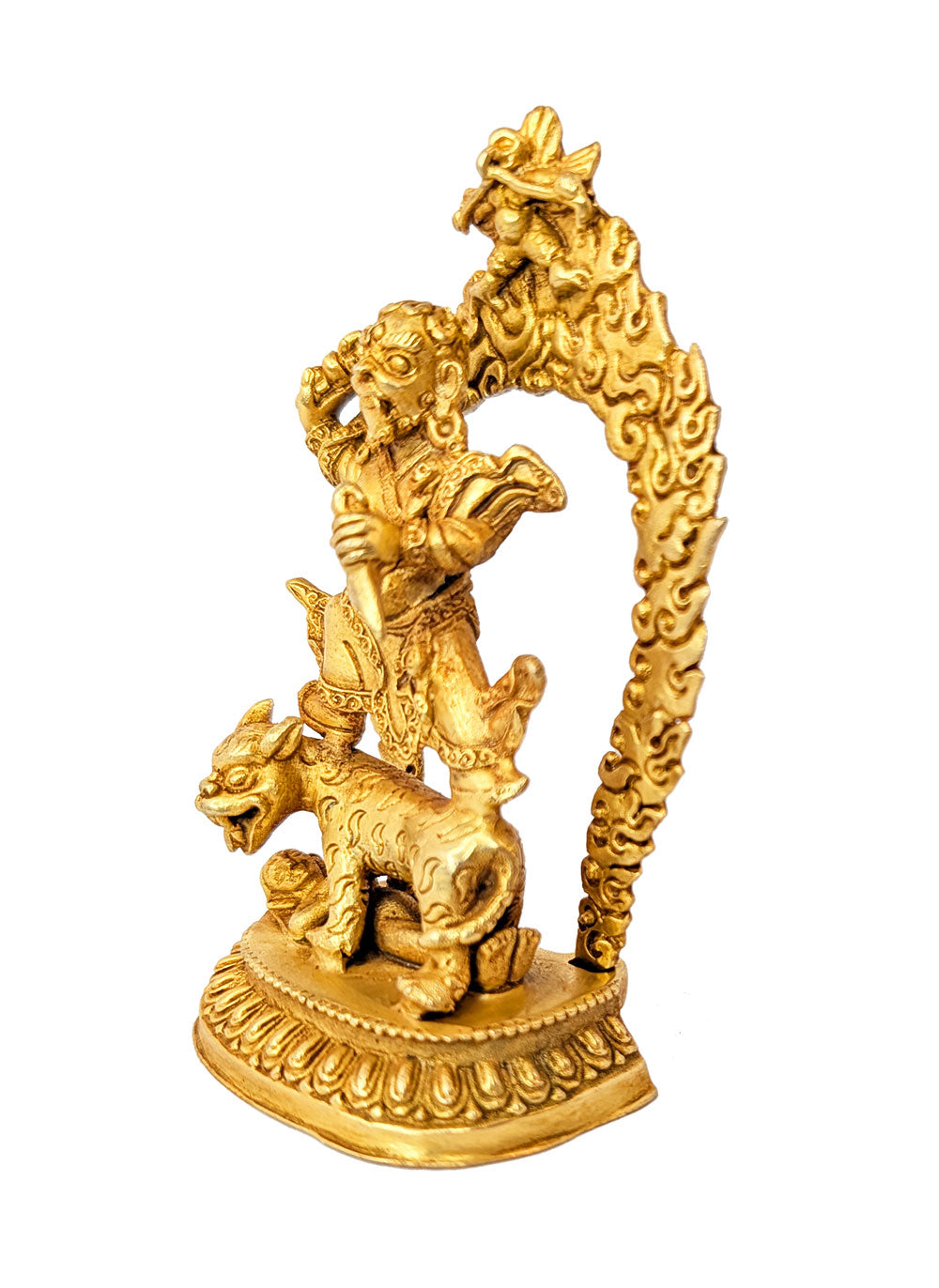 Dorje Drolo Gold Plated Statue 4"