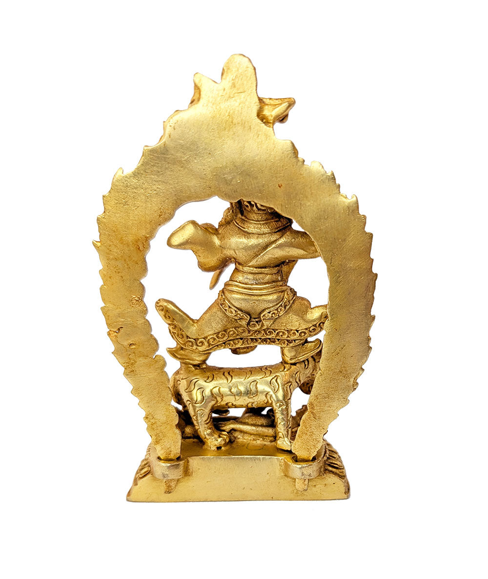 Dorje Drolo Gold Plated Statue 4"