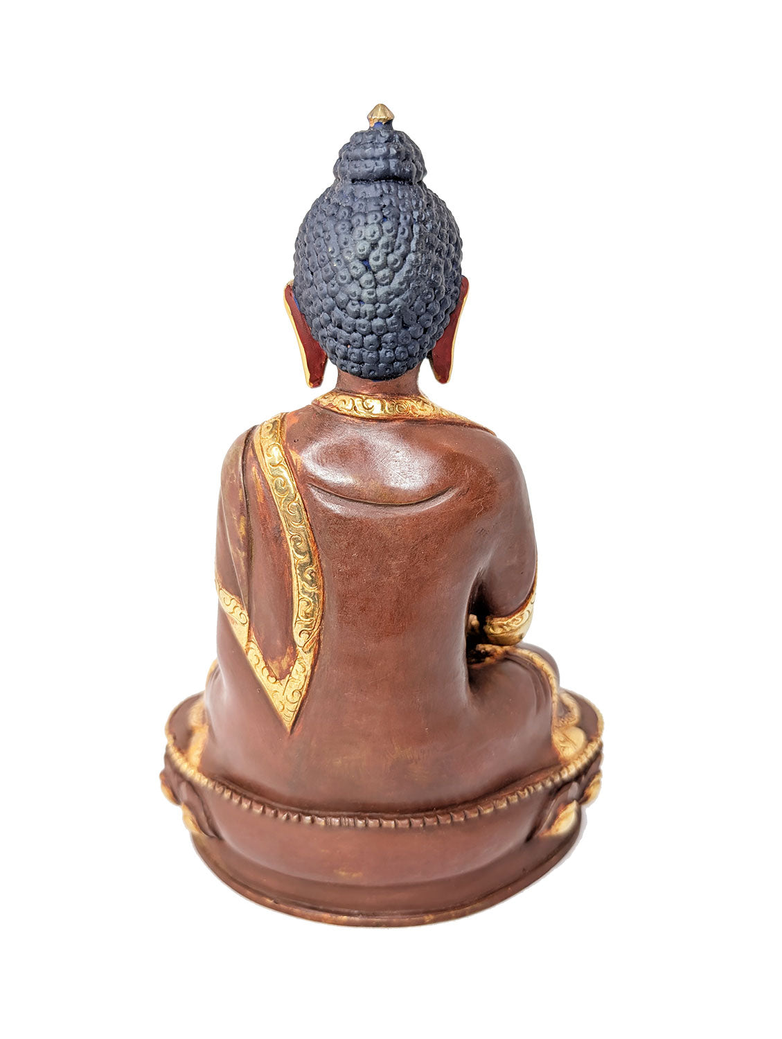Amitabha Statue Gold Plated 7.75"