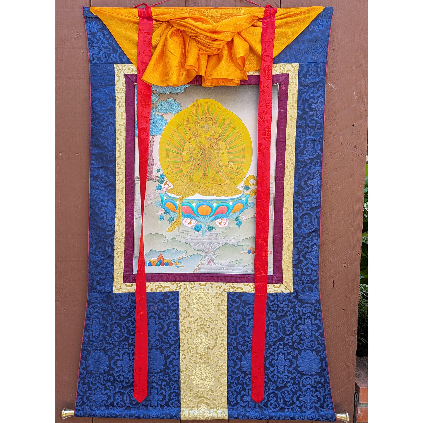 Tsokye Thuk Thik Rainbow Body Thangka 38"x52"