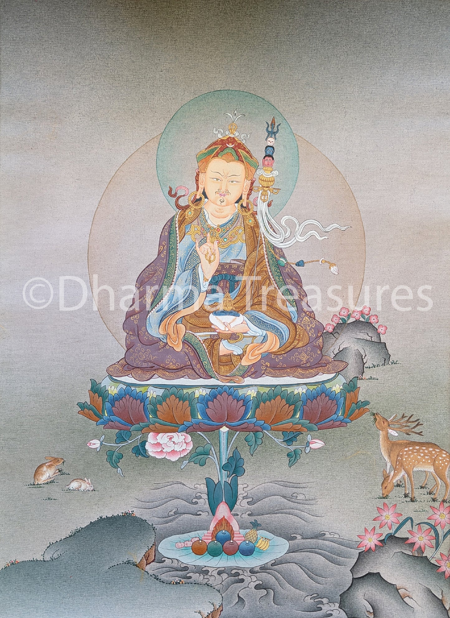 Guru Rinpoche Thangka 32" x 43"