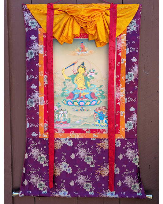 Manjushri Thangka 38"x51"
