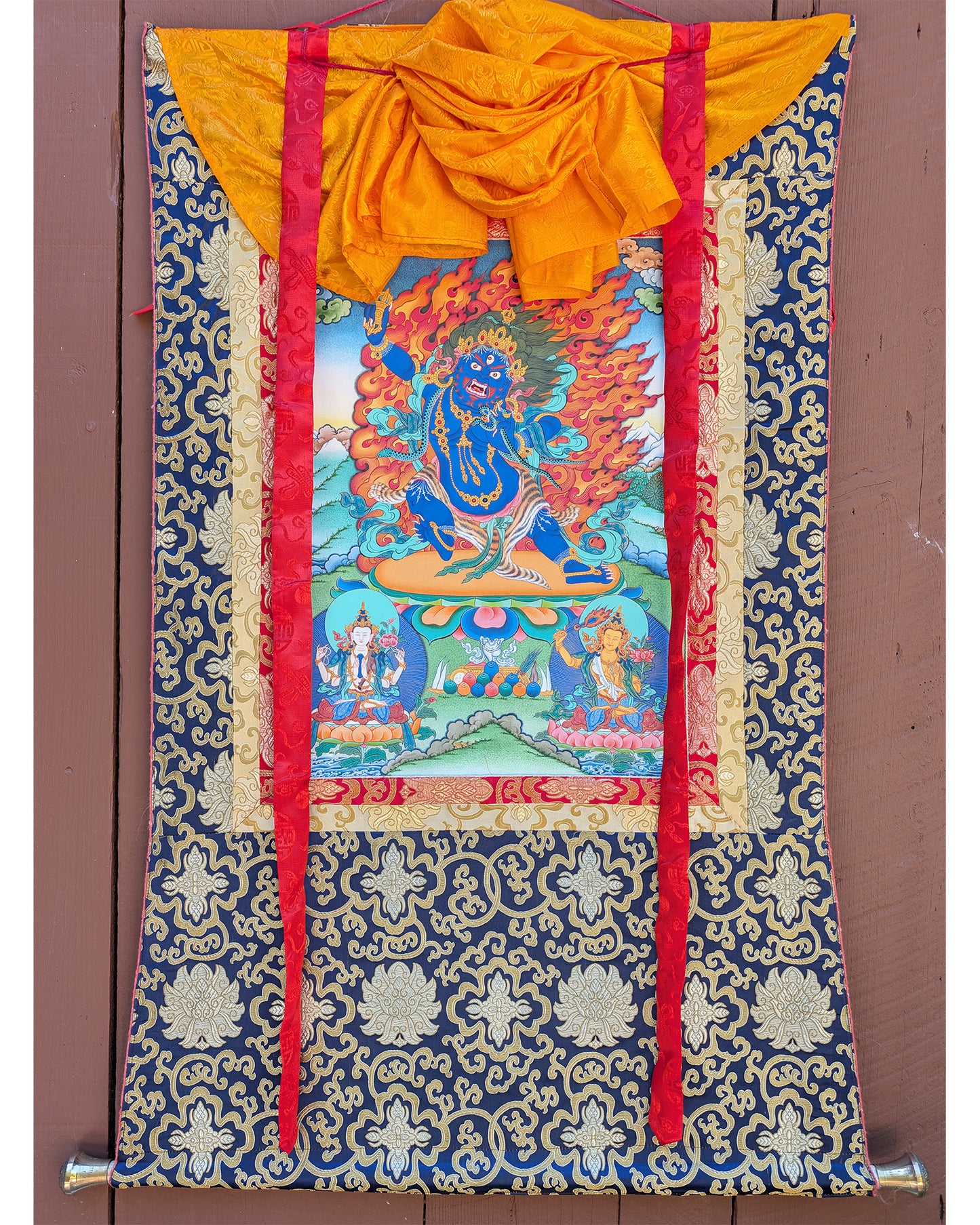 Vajrapani Thangka 32"x43"
