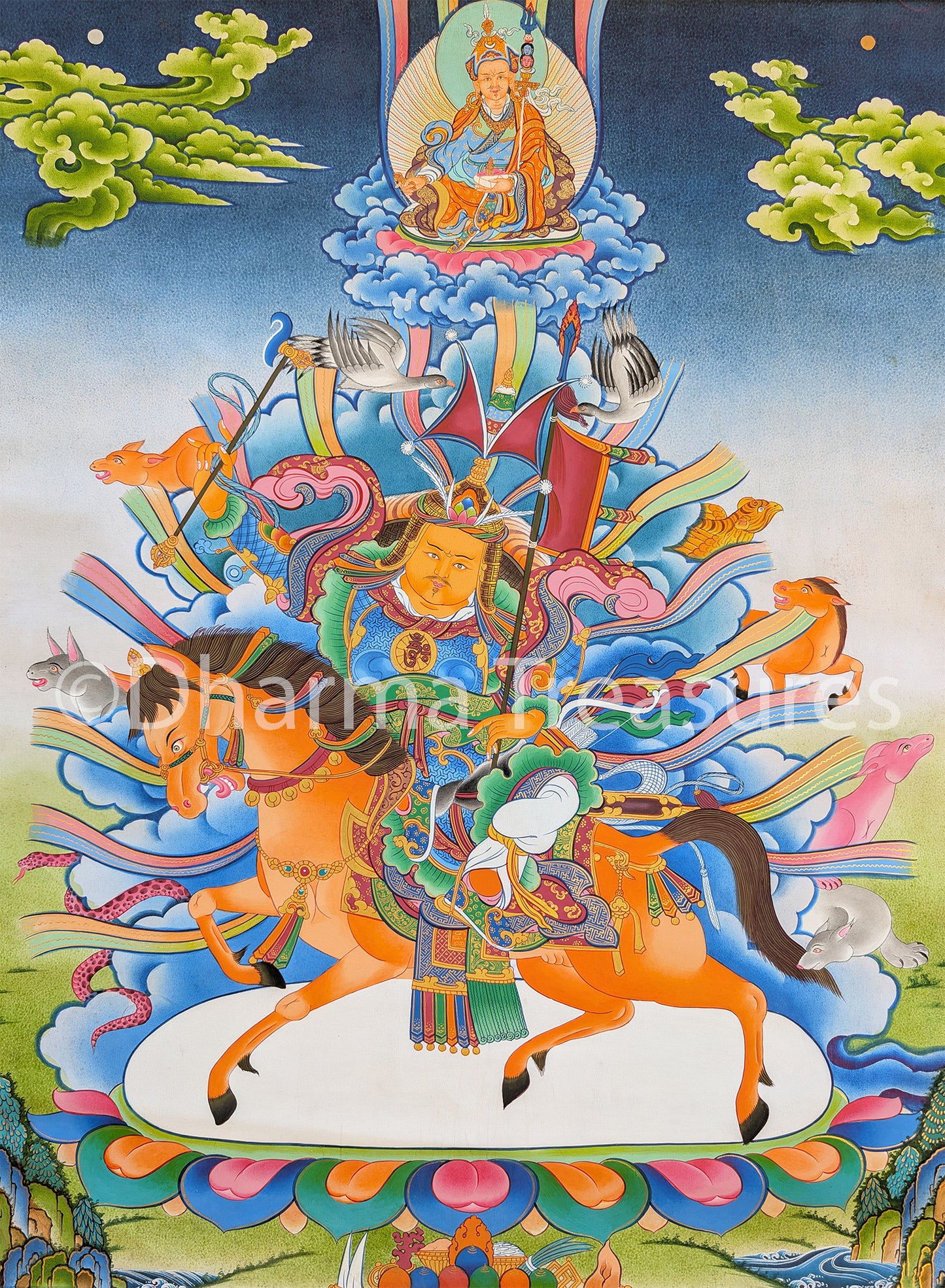 Gesar Thangka 39"x55"
