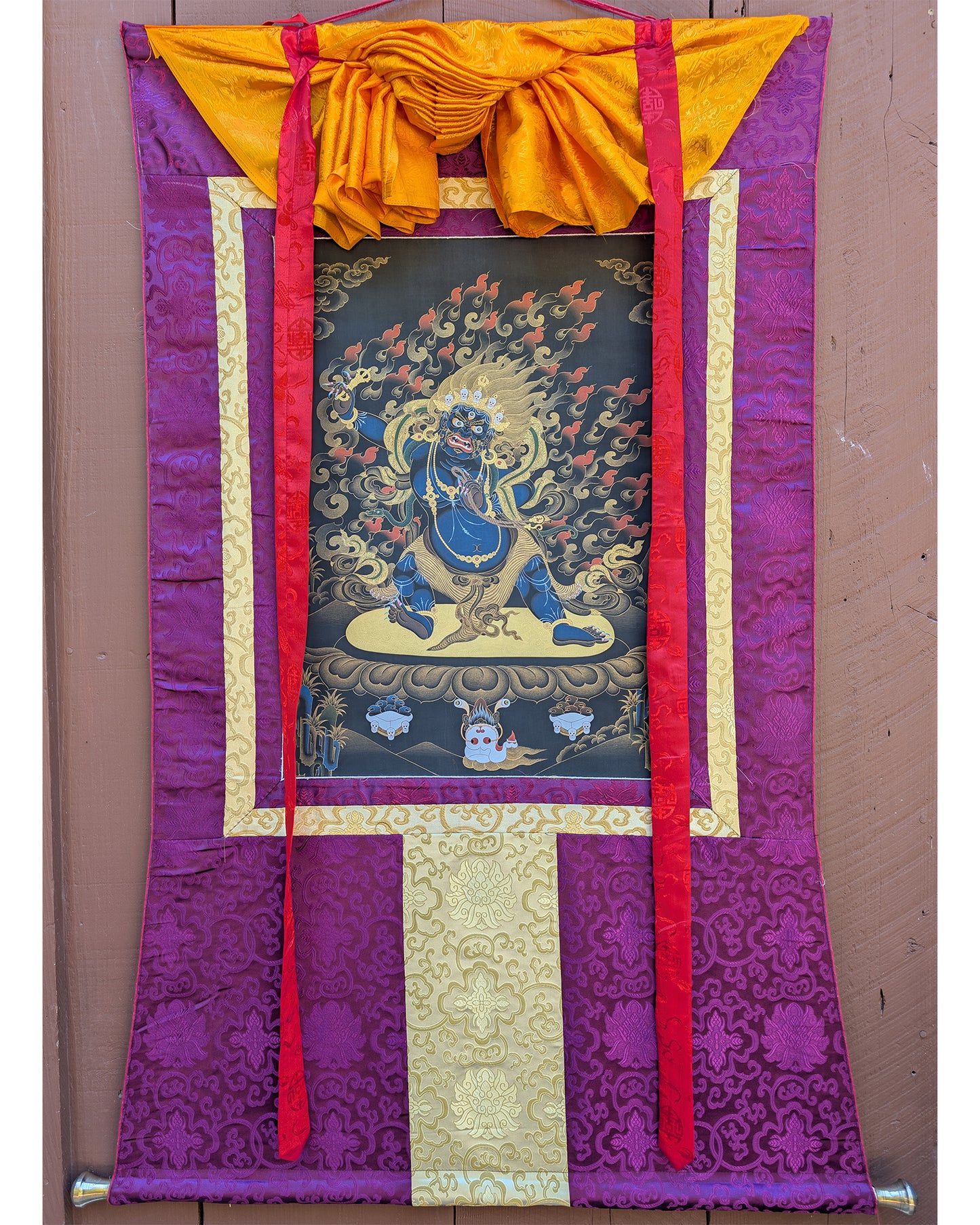 Vajrapani Newari Thangka 38"x53"