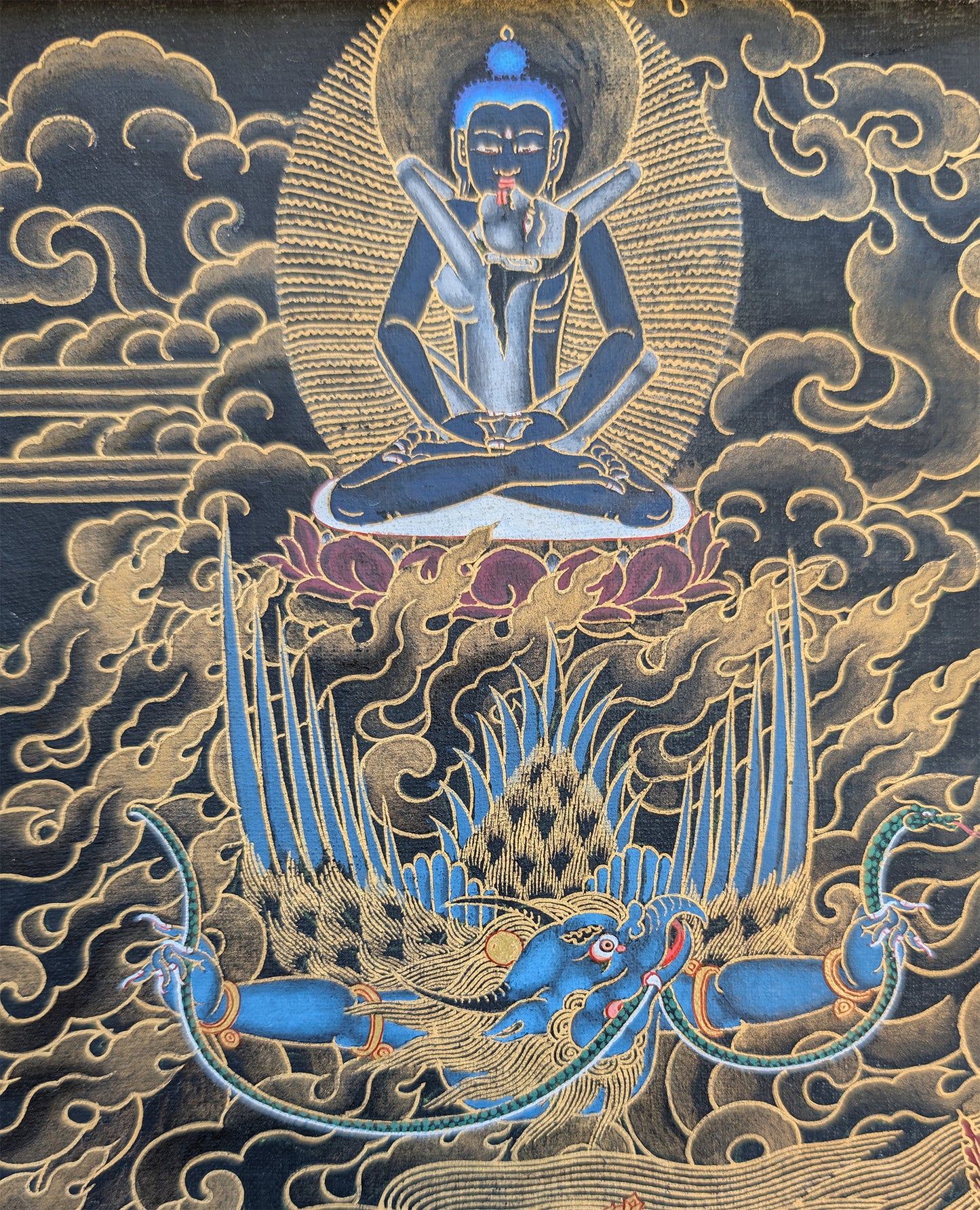 Vajrakilaya Newari Thangka 38"x54"