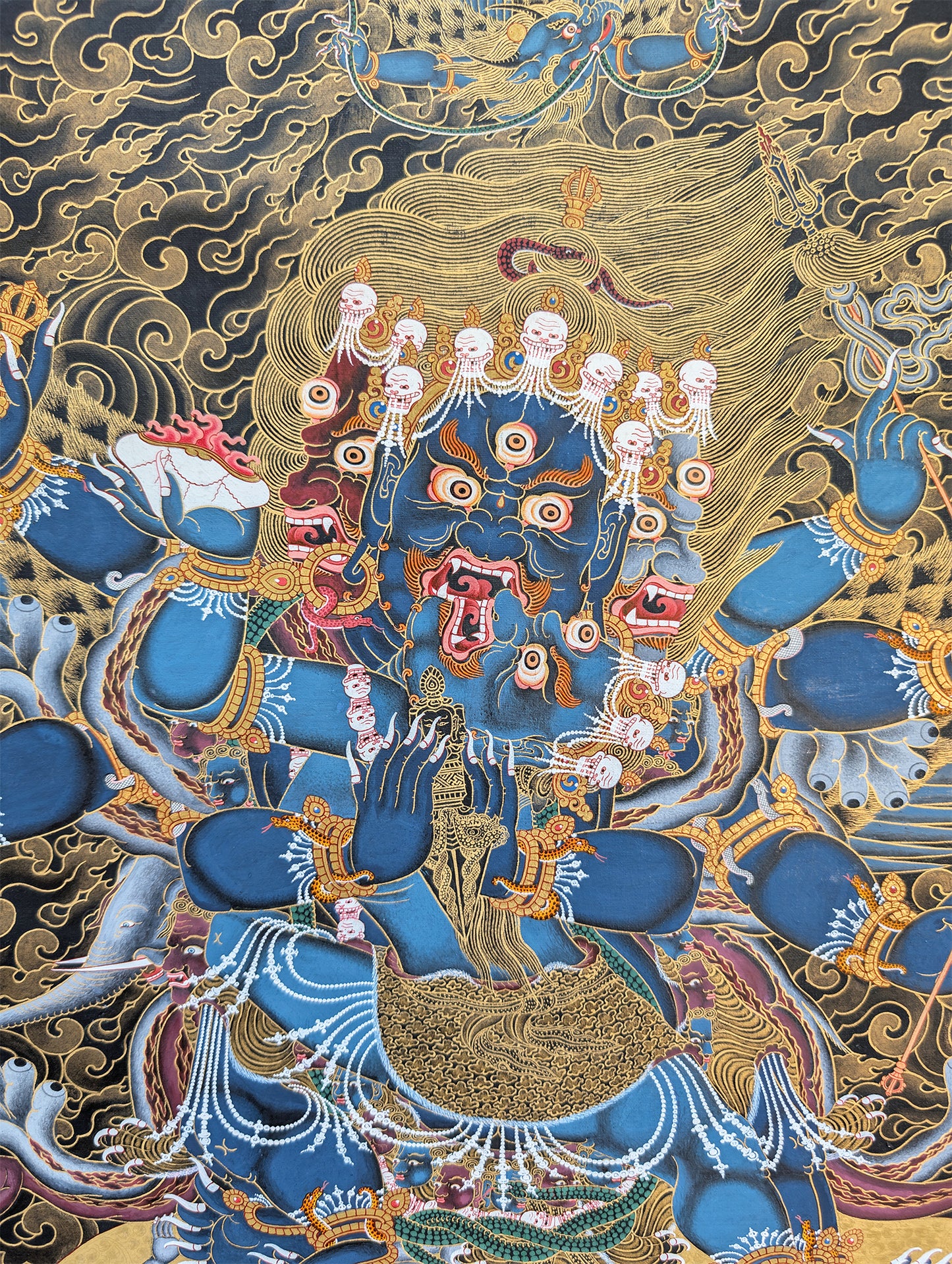 Vajrakilaya Newari Thangka 38"x54"