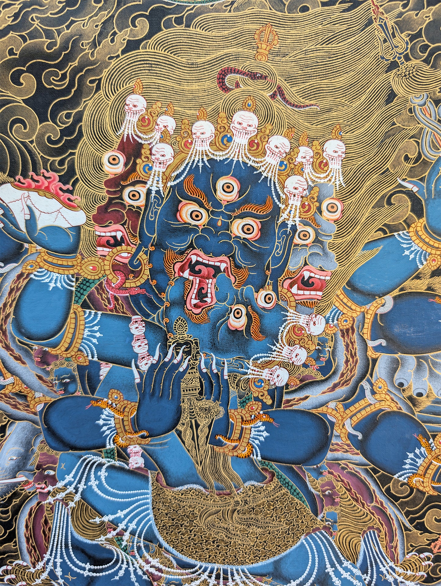 Vajrakilaya Newari Thangka 38"x54"