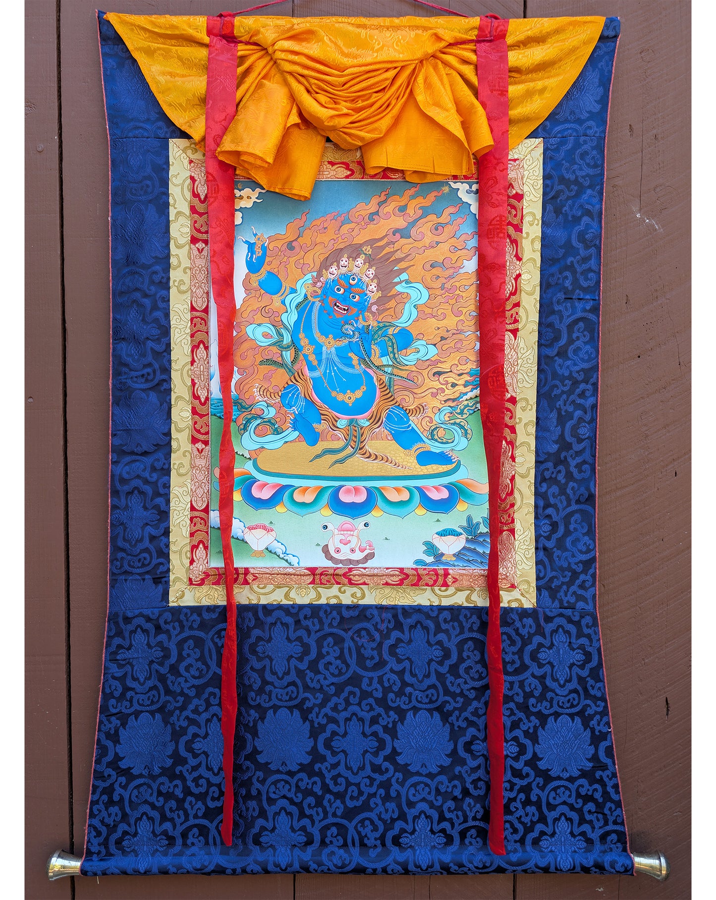 Vajrapani Thangka 32"x43"