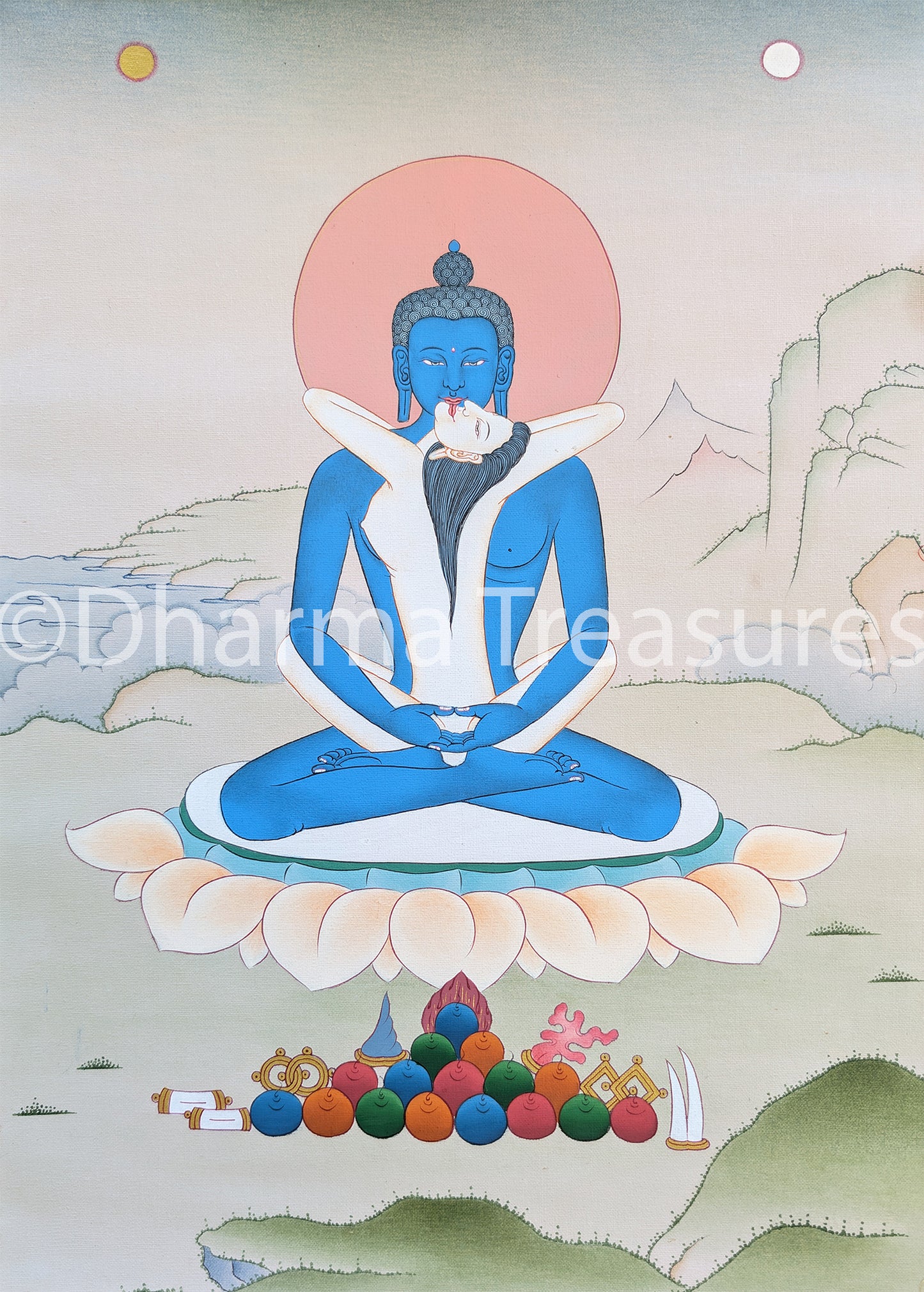 Kuntuzangpo Thangka Yabyum 25"x33"