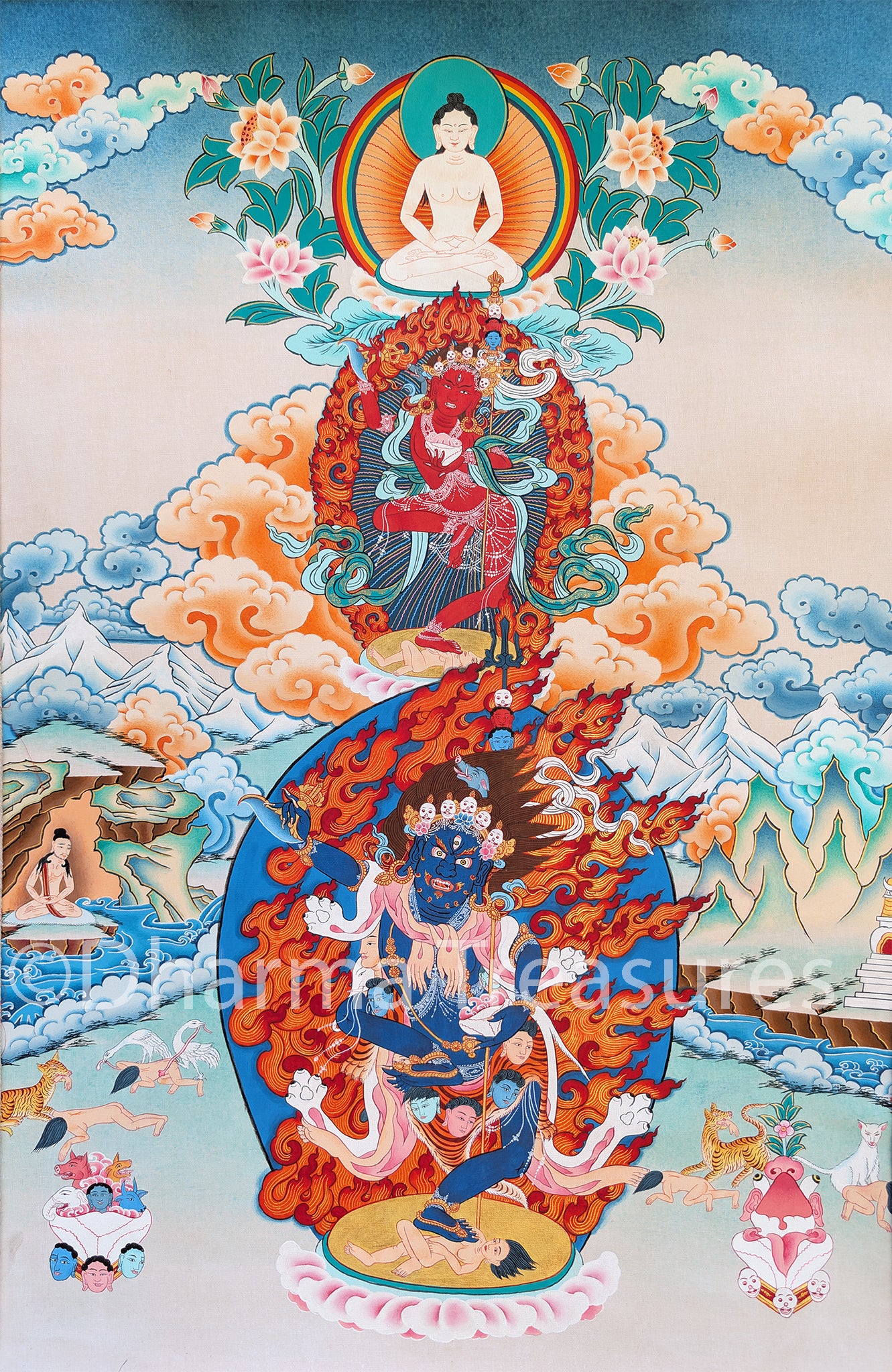Troma Trikaya Thangka 32"x48"