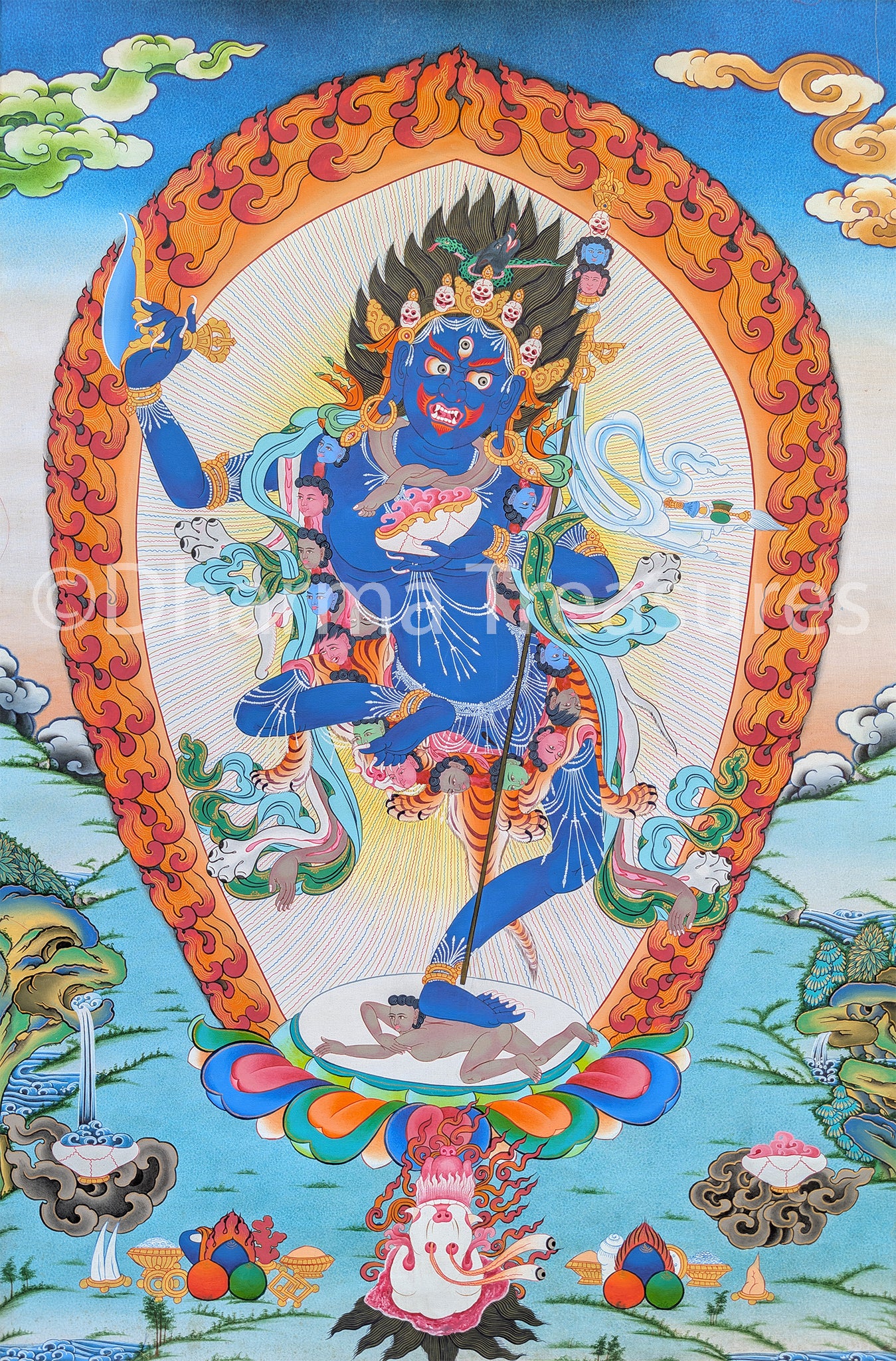 Troma Thangka 43" x 63"