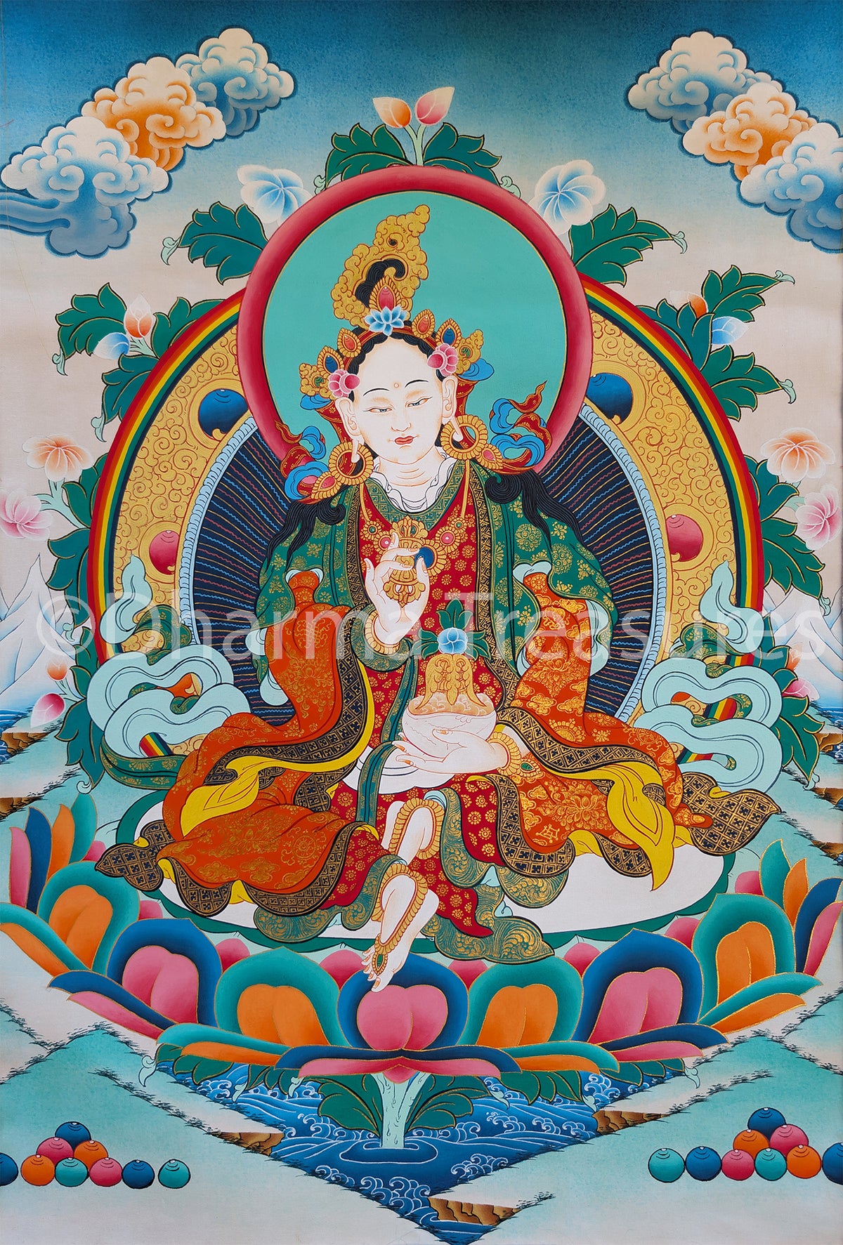 Yeshe Tsogyal Thangka 38"x53"