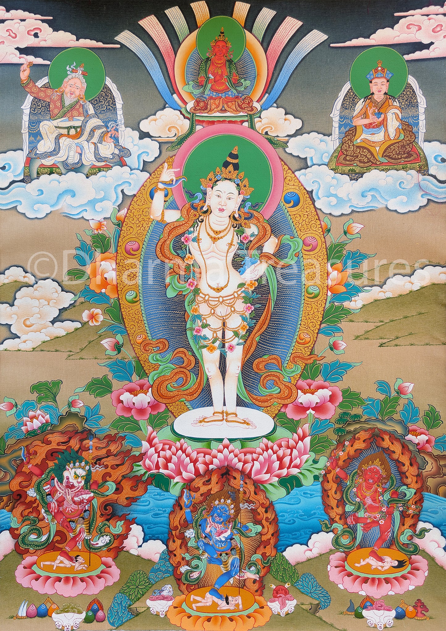 Khandro Thuk Thik Thangka 32"x46"