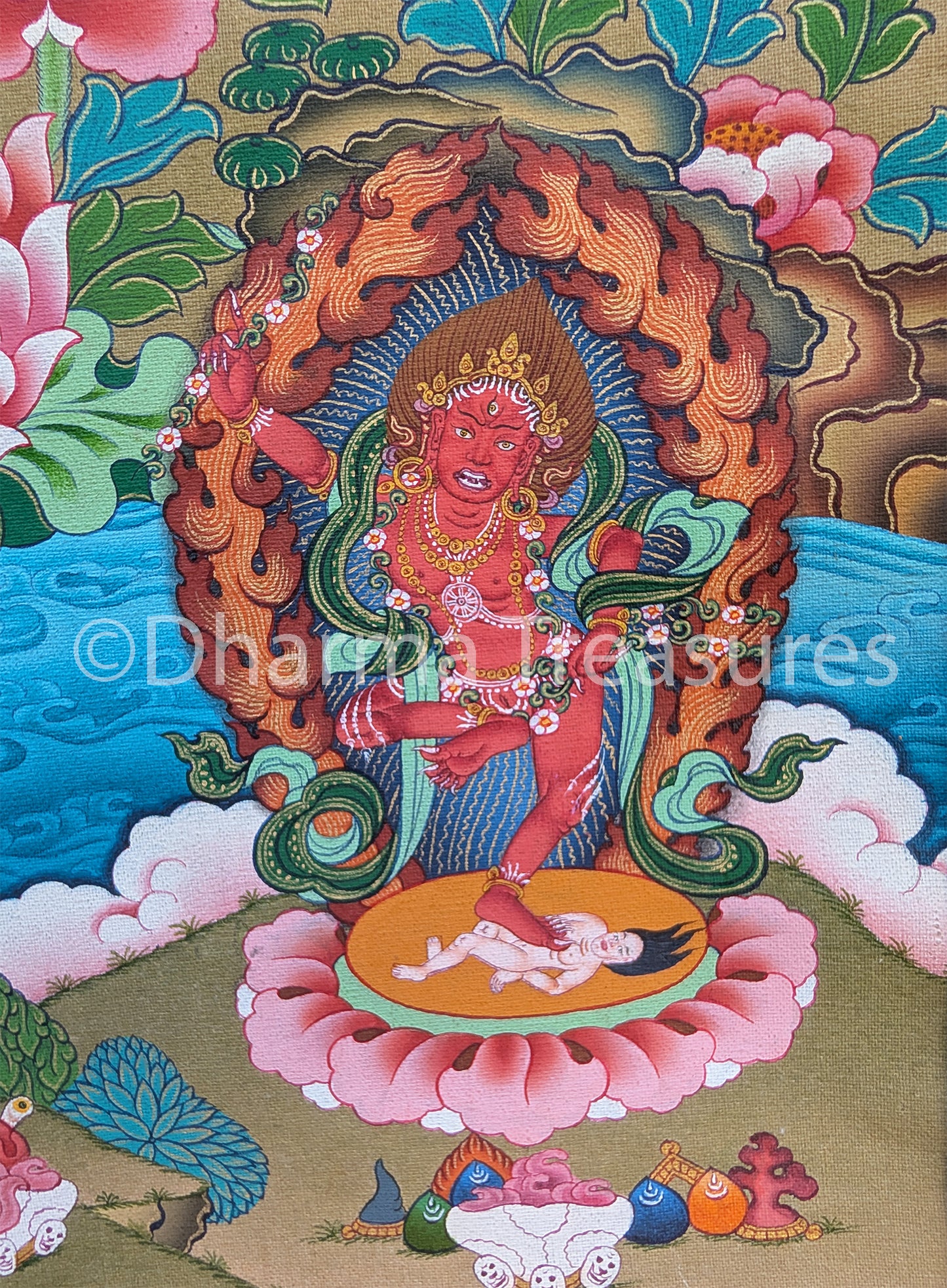 Khandro Thuk Thik Thangka 32"x46"