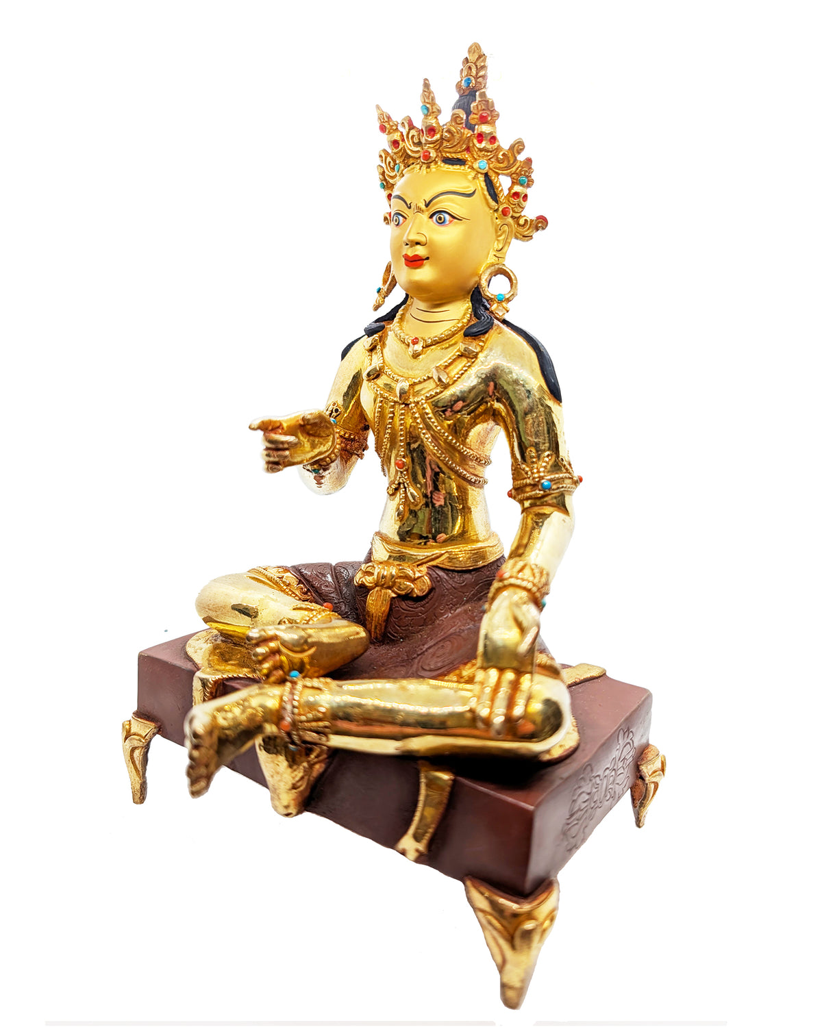 Garab Dorje Statue Gold-Plated 9"
