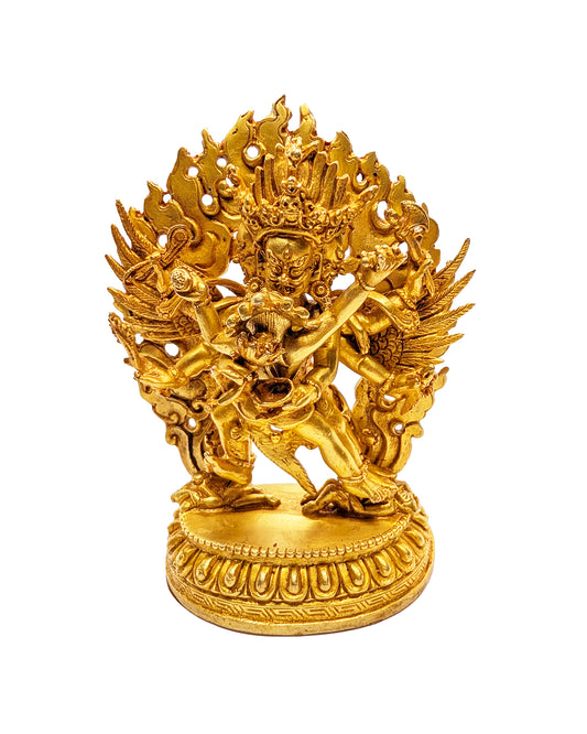 Hayagriva Statue Gold Plated 5"