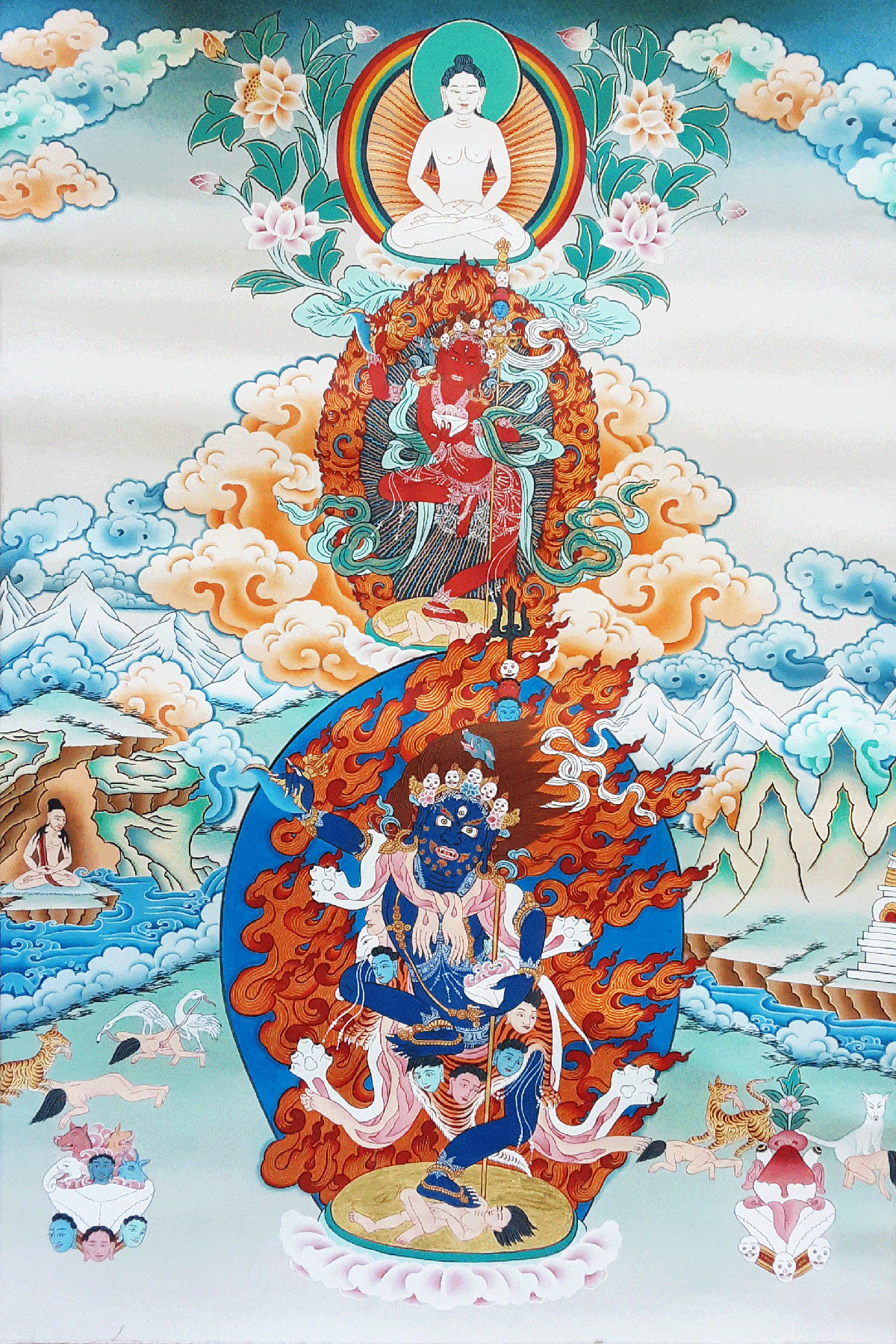 Troma Trikaya Dakini Thangka Photo (Various Sizes)