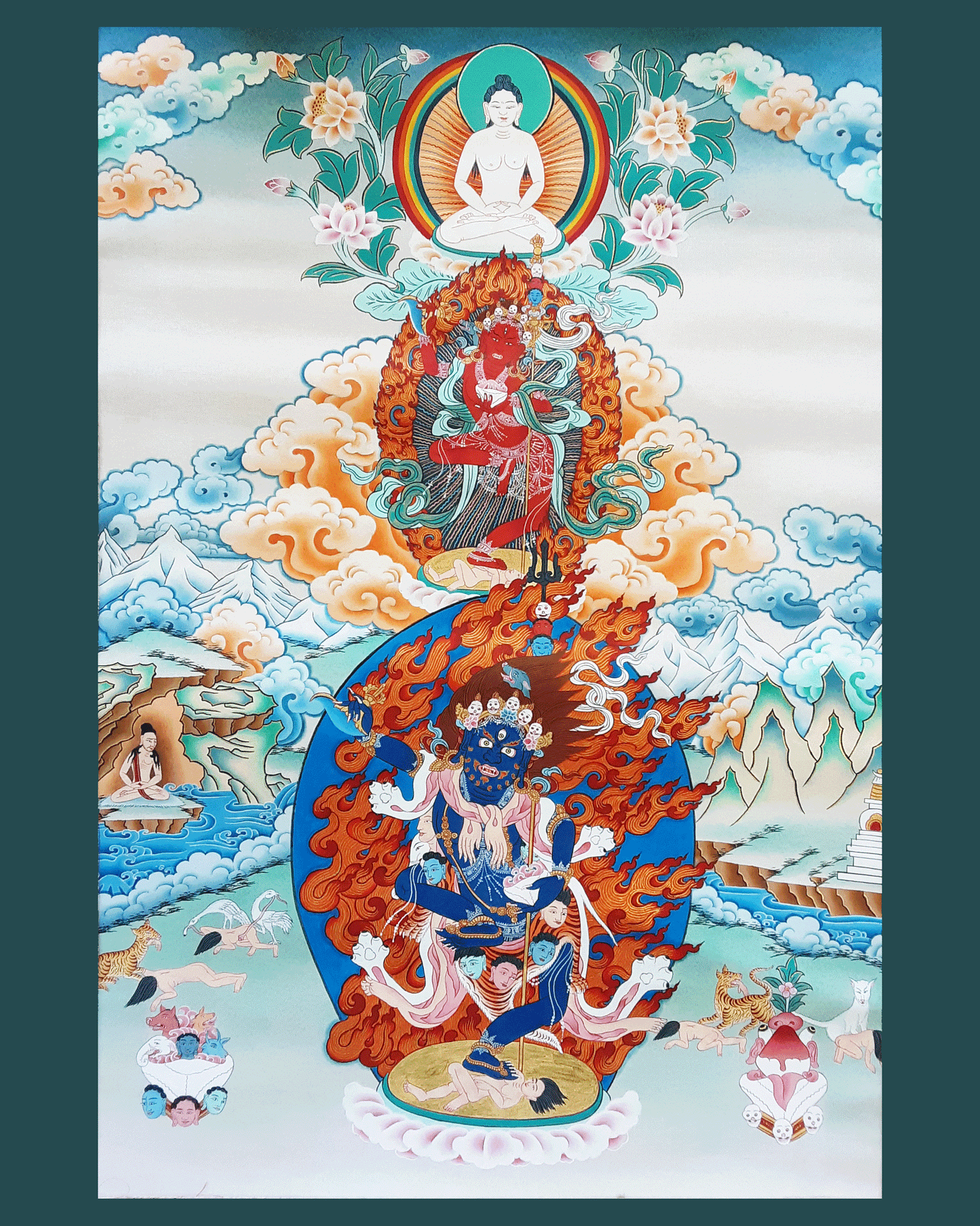 Troma Trikaya Dakini Thangka Photo (Various Sizes)