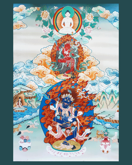 Troma Trikaya Dakini Thangka Photo (Various Sizes)