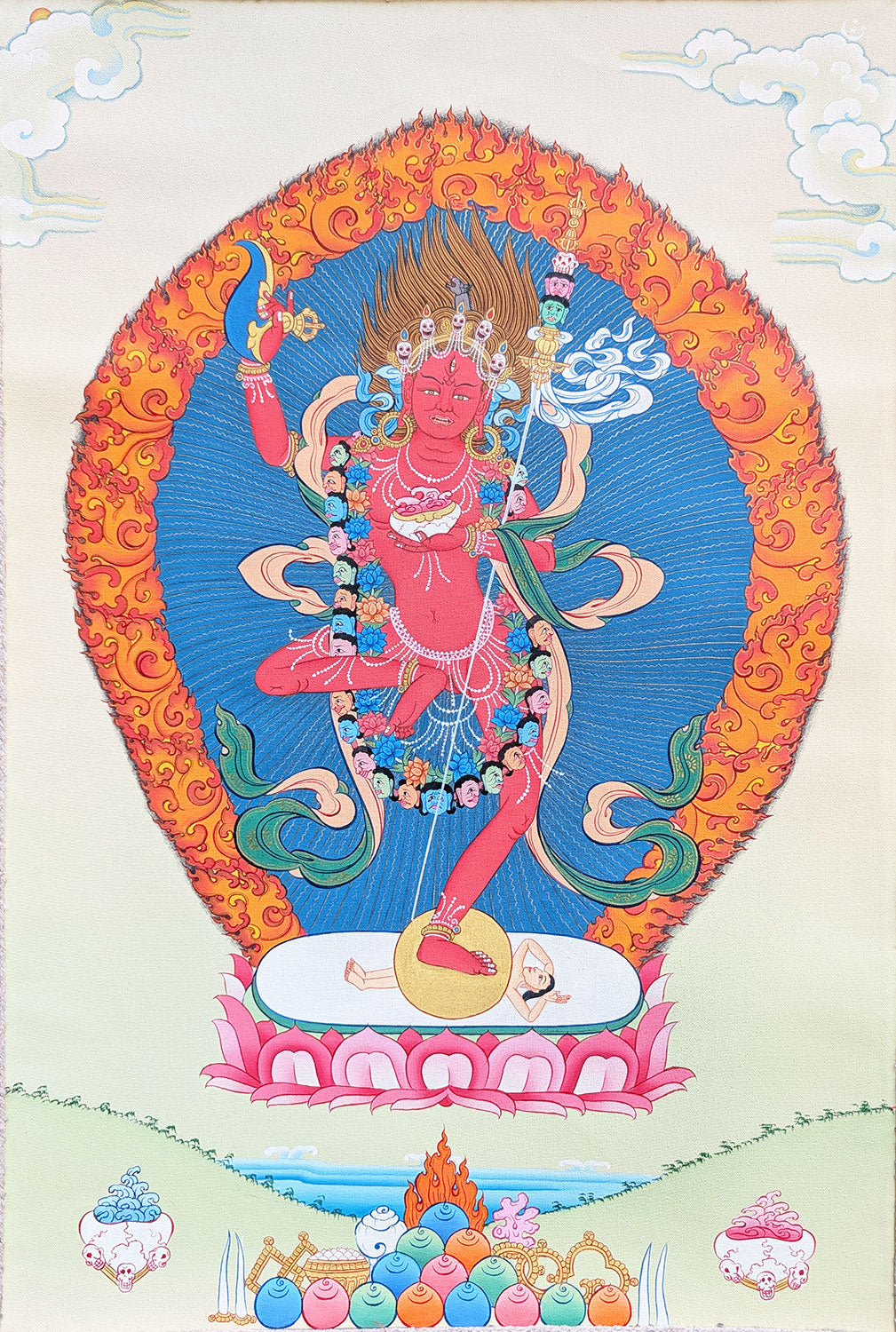 Vajravarahi Thangka 29"x41"