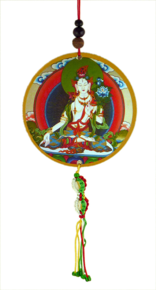 White Tara Hanging Medallion