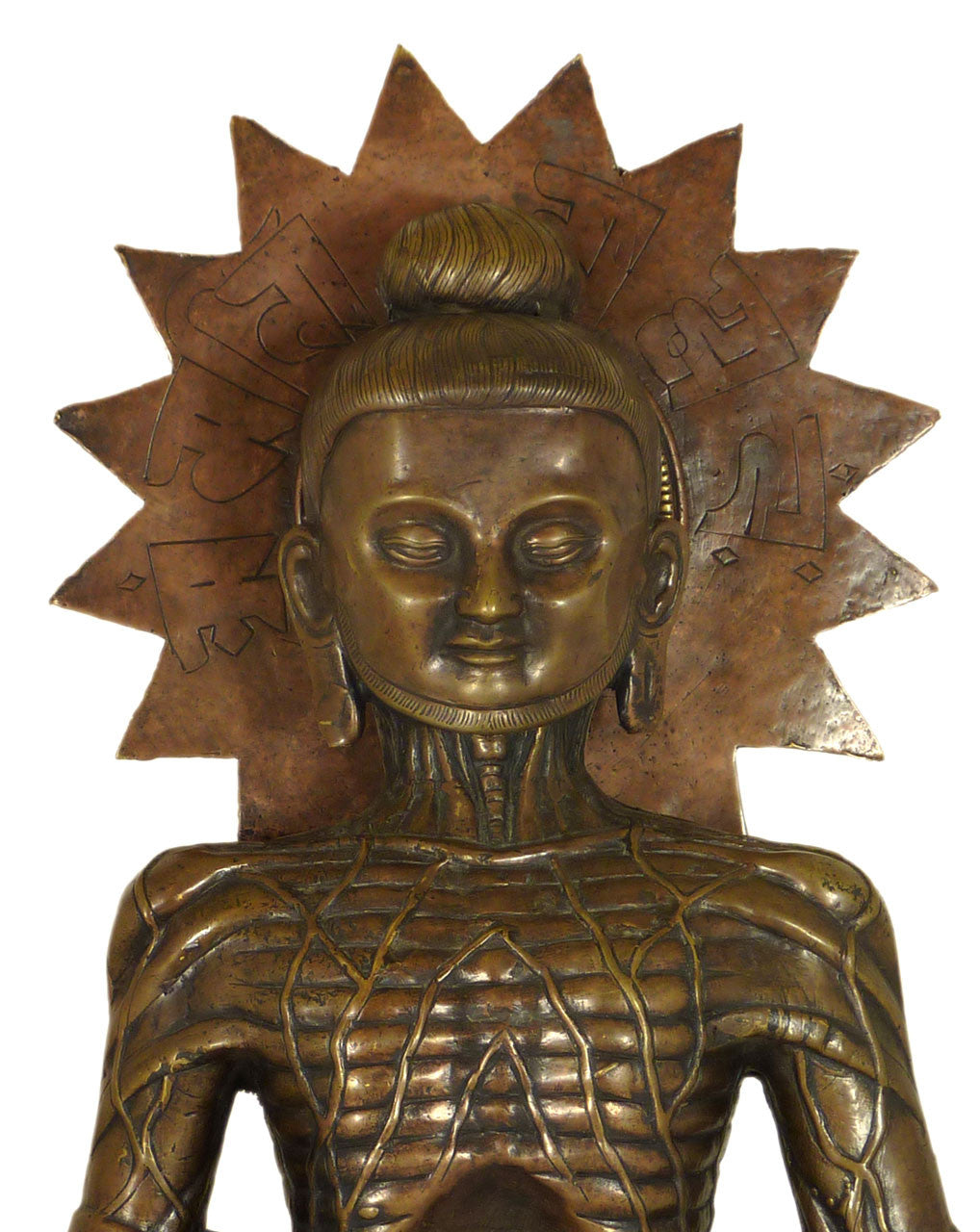 Fasting Buddha Shakyamuni Statue (detail)