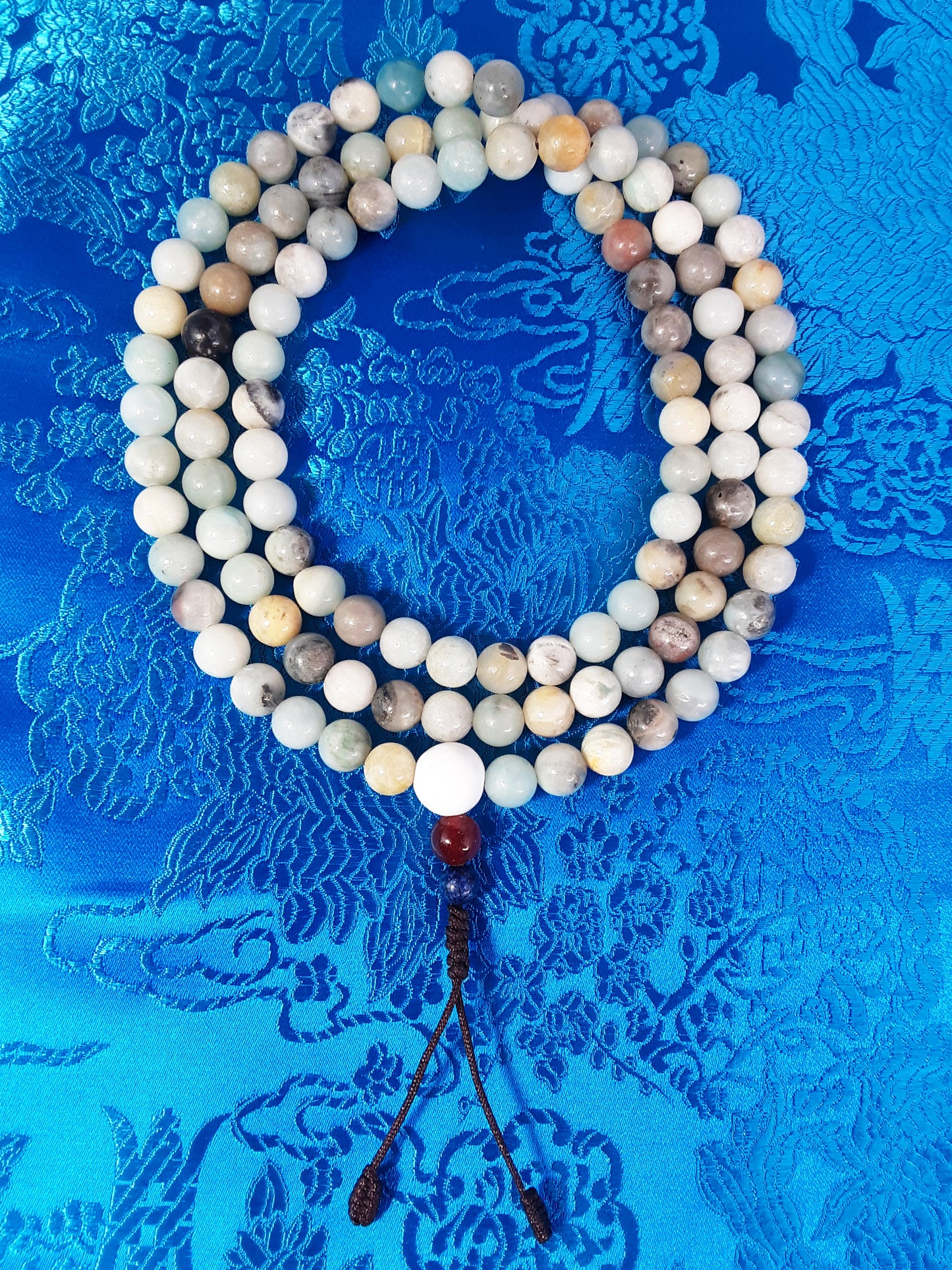 Amazonite Mala, 8mm