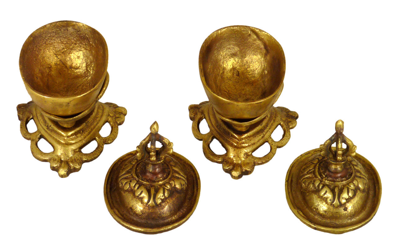 Kapala, Brass 2.75" (pair)