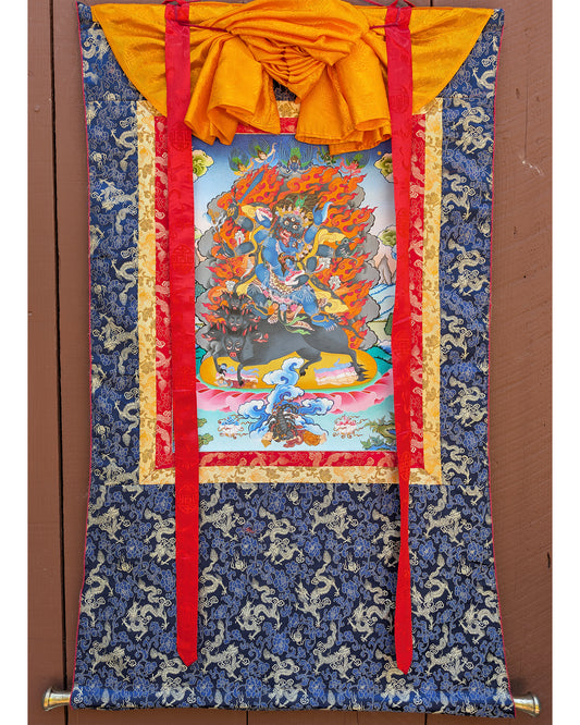 Black Hayagriva Thangka 32"x44"