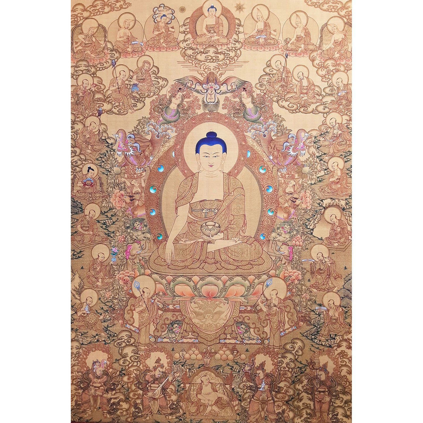 16 Arhats Framed Print 19"x23"