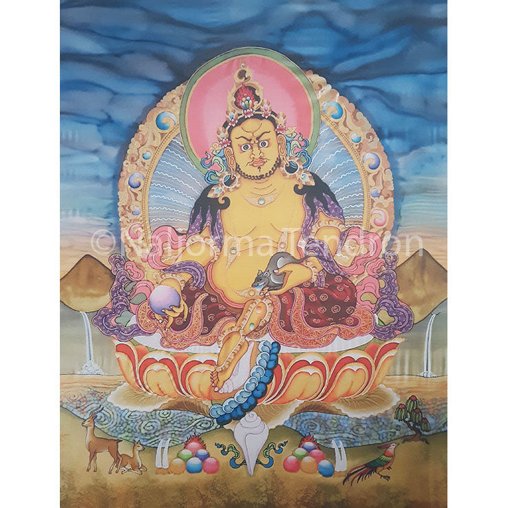 Dzambhala Canvas Print 16"x20" by Neljorma Tendron