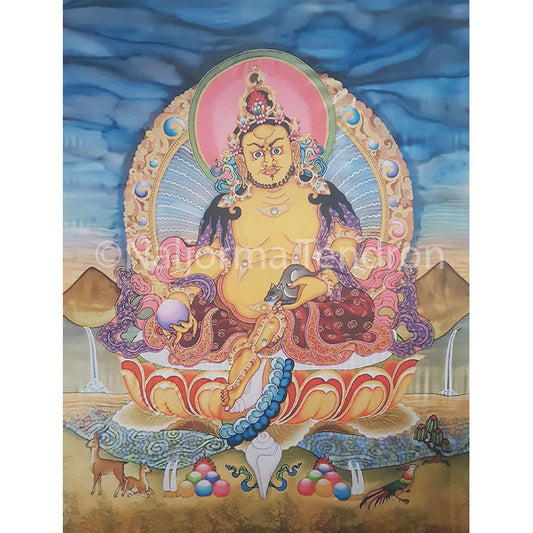 Dzambhala Canvas Print 16"x20" by Neljorma Tendron