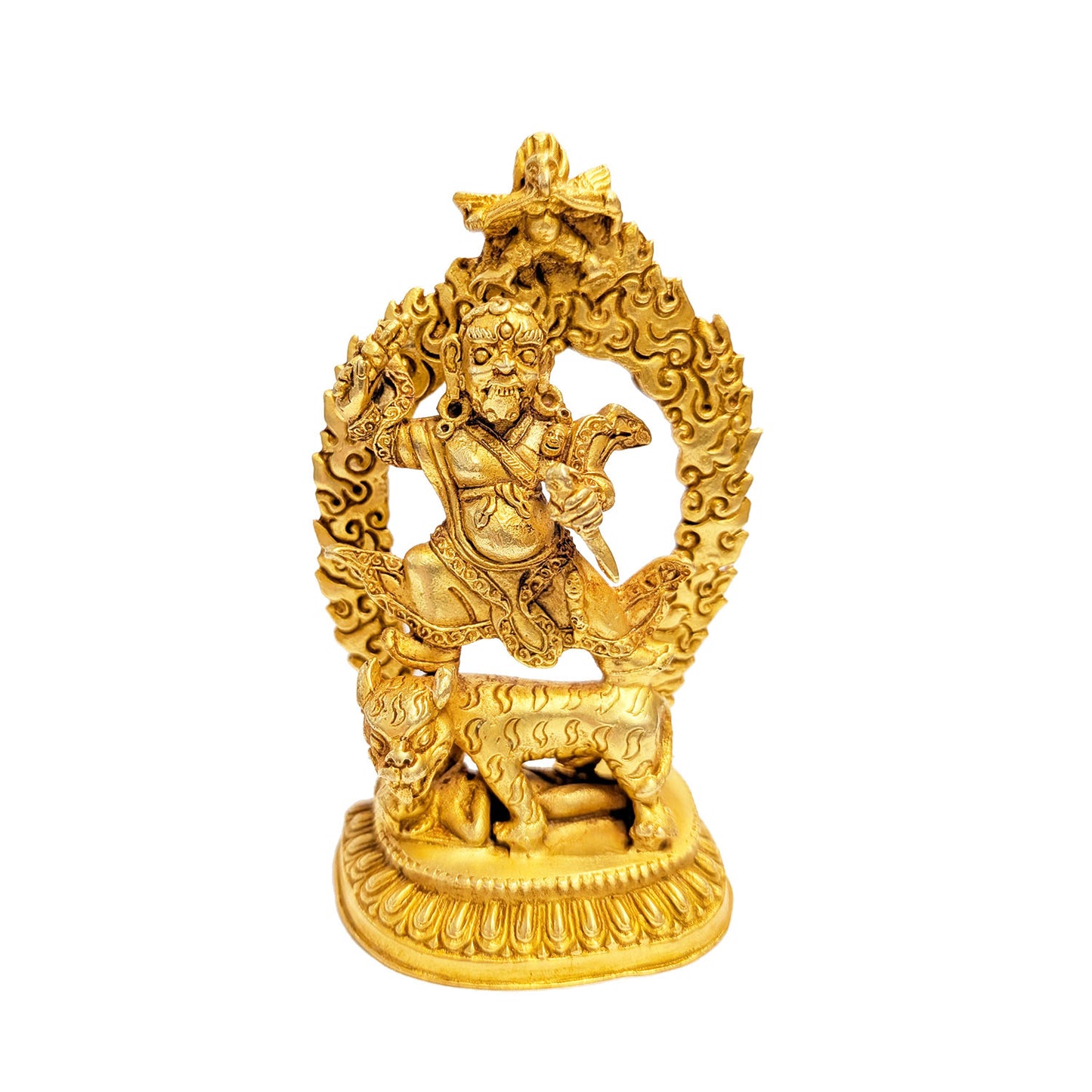 Dorje Drolo Gold Plated Statue 4"
