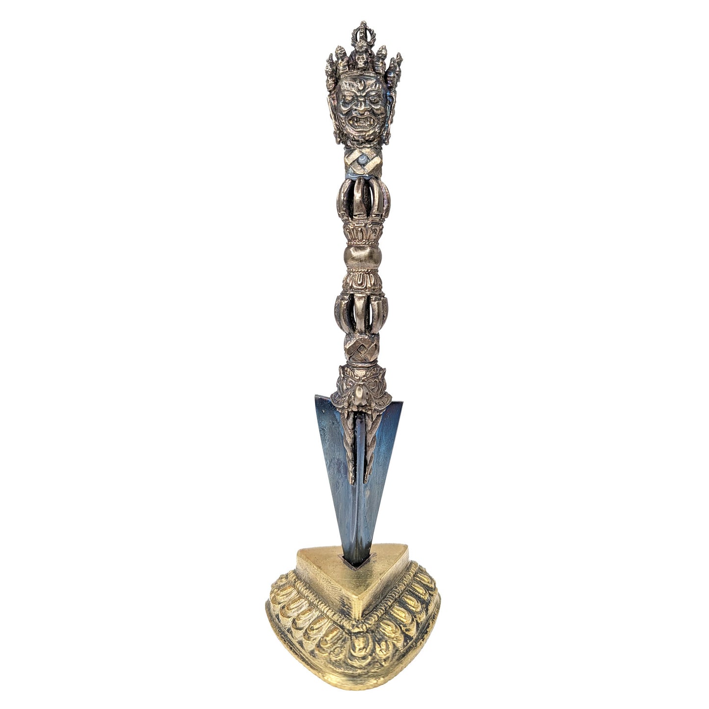 Vajrakilaya Phurba with Meteorite Blade 6.75" by Natsog Dorje