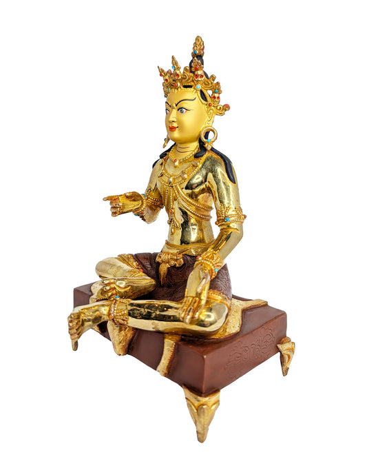 Garab Dorje Statue Gold-Plated 9"