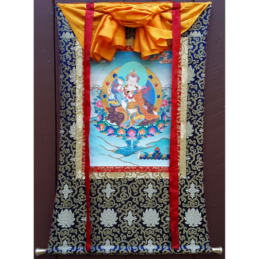 Guru Rinpoche Yabyum Thangka 32"x42"