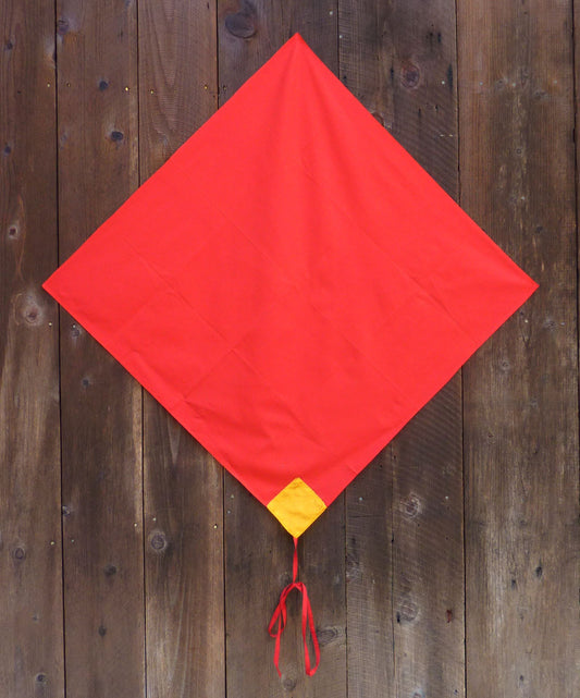 Red and Yellow Cloth for Pecha Wrapping and Mandala Offerings 27"x27"