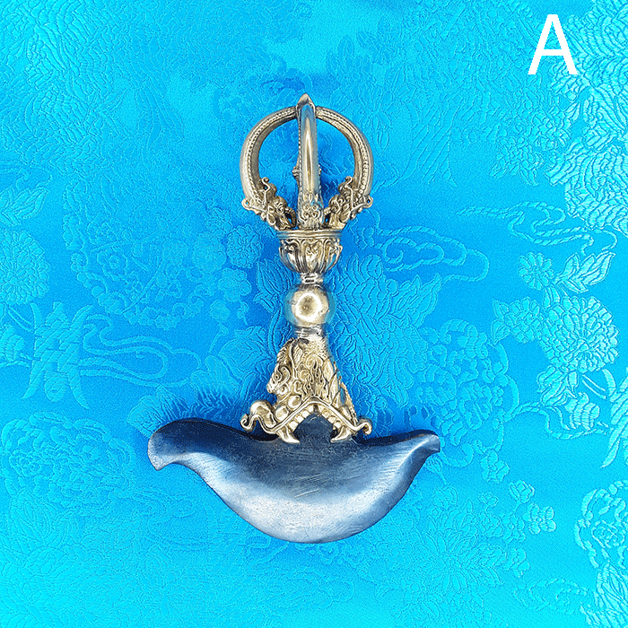 Driguk Dakini Knife with Steel-Meteorite Blade 5.75" by Natsog Dorje