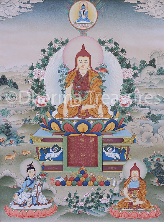 Longchenpa Thangka 37"x52"