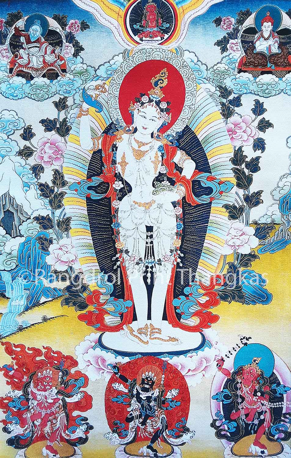 Khandro T'huk T'hik (Yeshe Tsogyal) Print Thangka 28"x36"